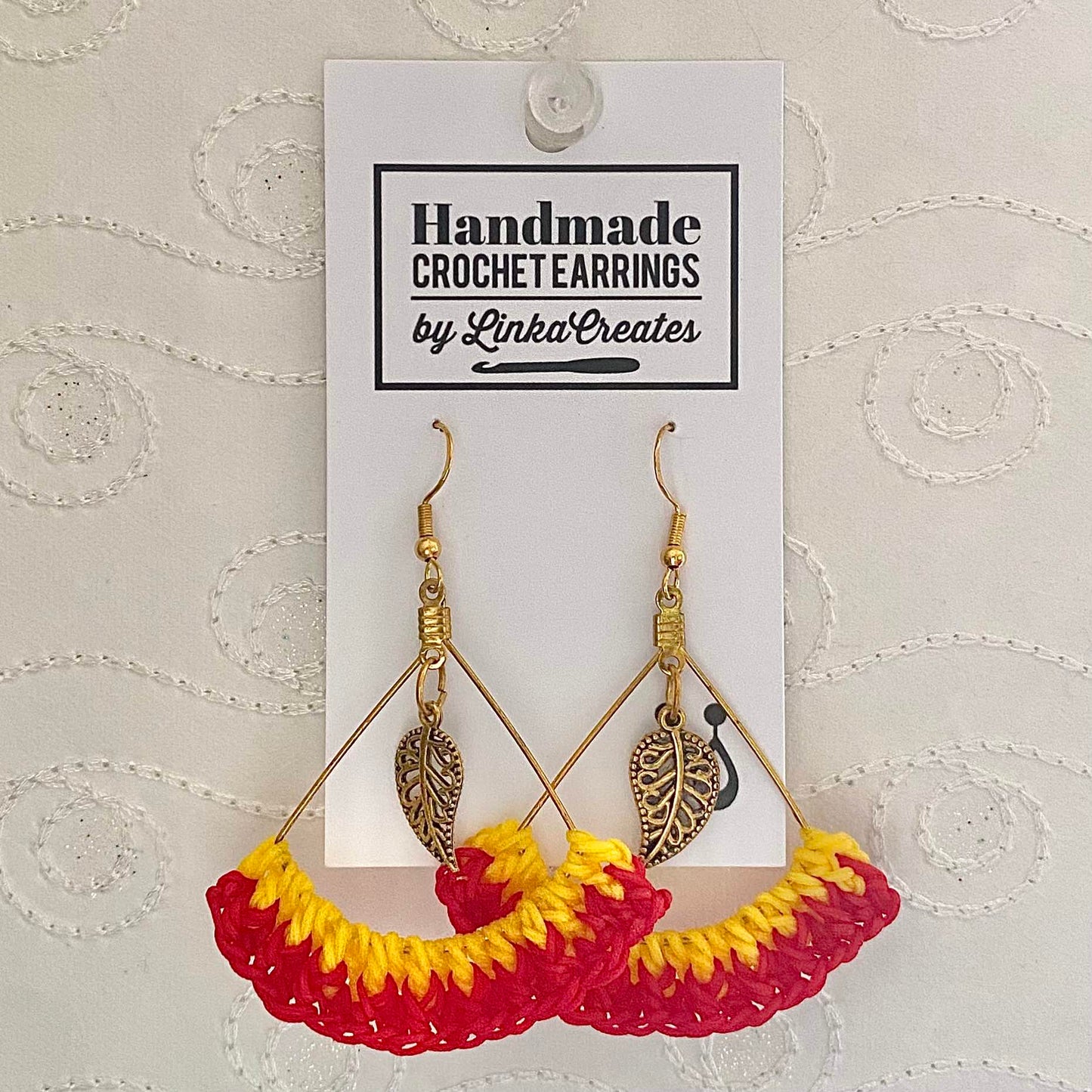 TWO-TONE Handmade Crochet Earrings