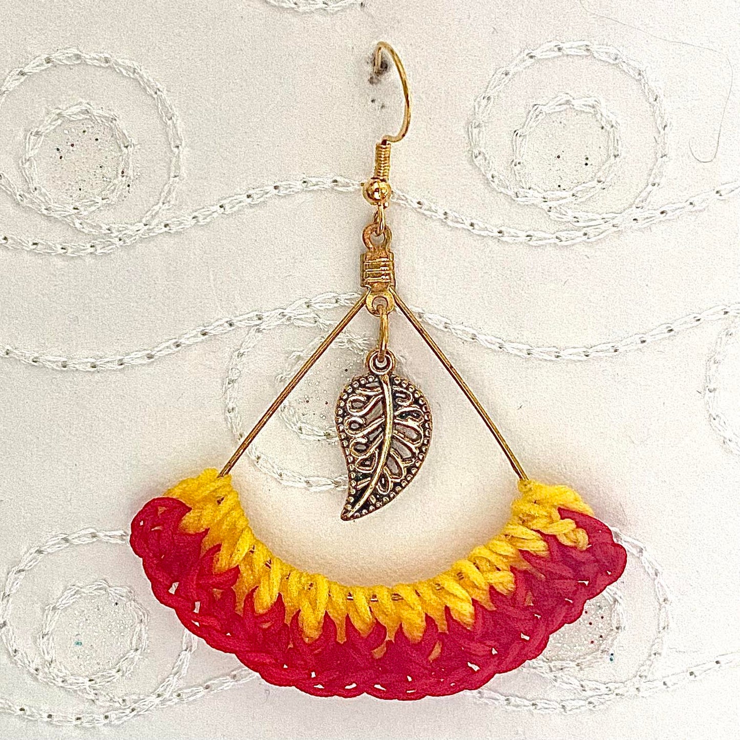 TWO-TONE Handmade Crochet Earrings