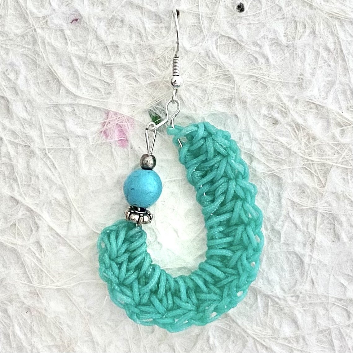 KIDNEY BEAN Crochet Earrings