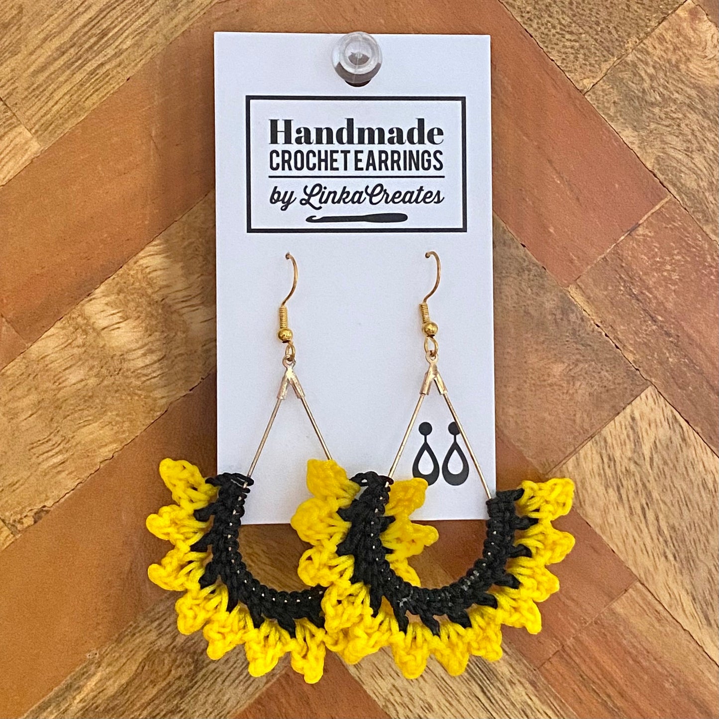 TWO-TONE Handmade Crochet Earrings