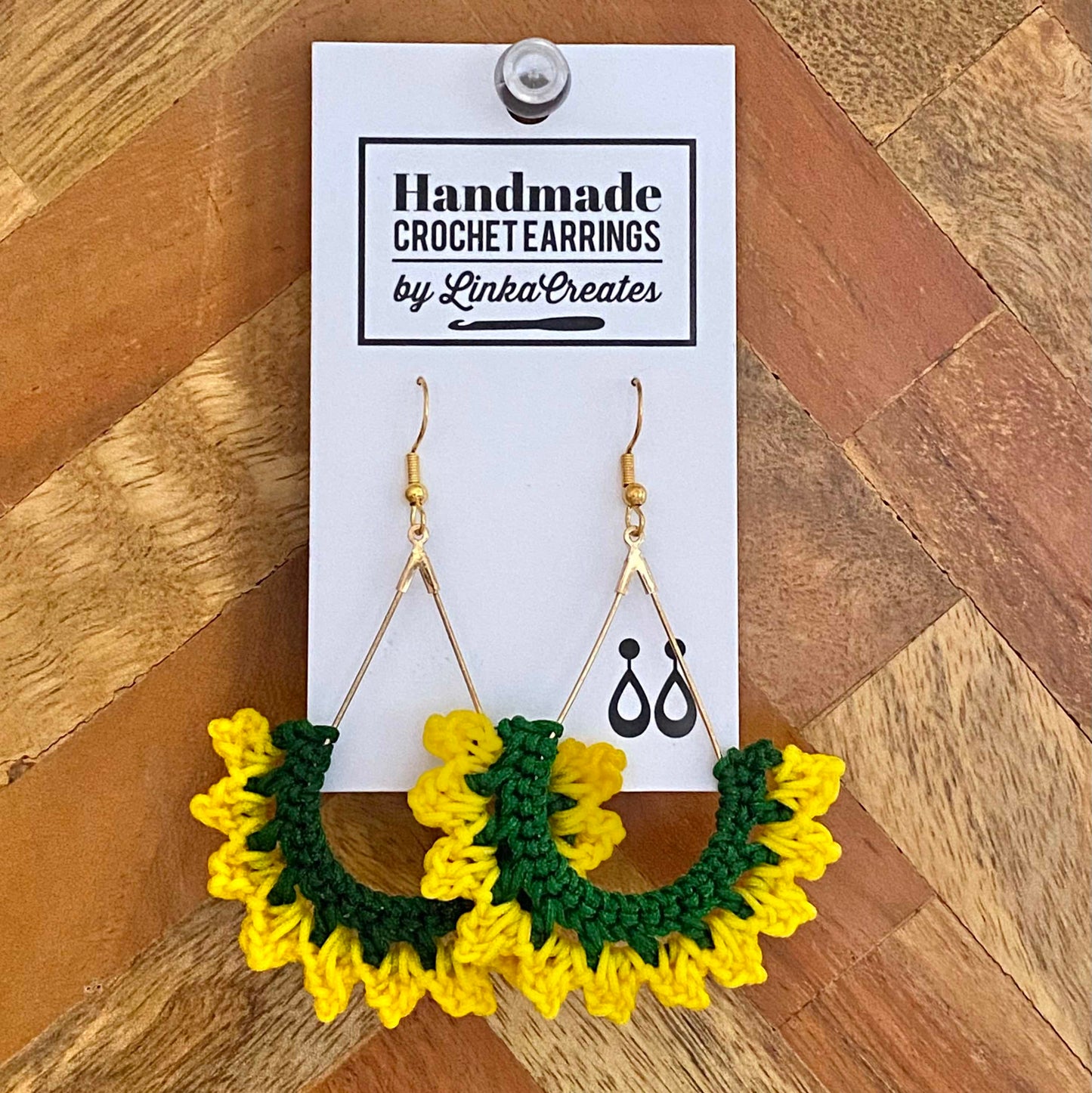 TWO-TONE Handmade Crochet Earrings