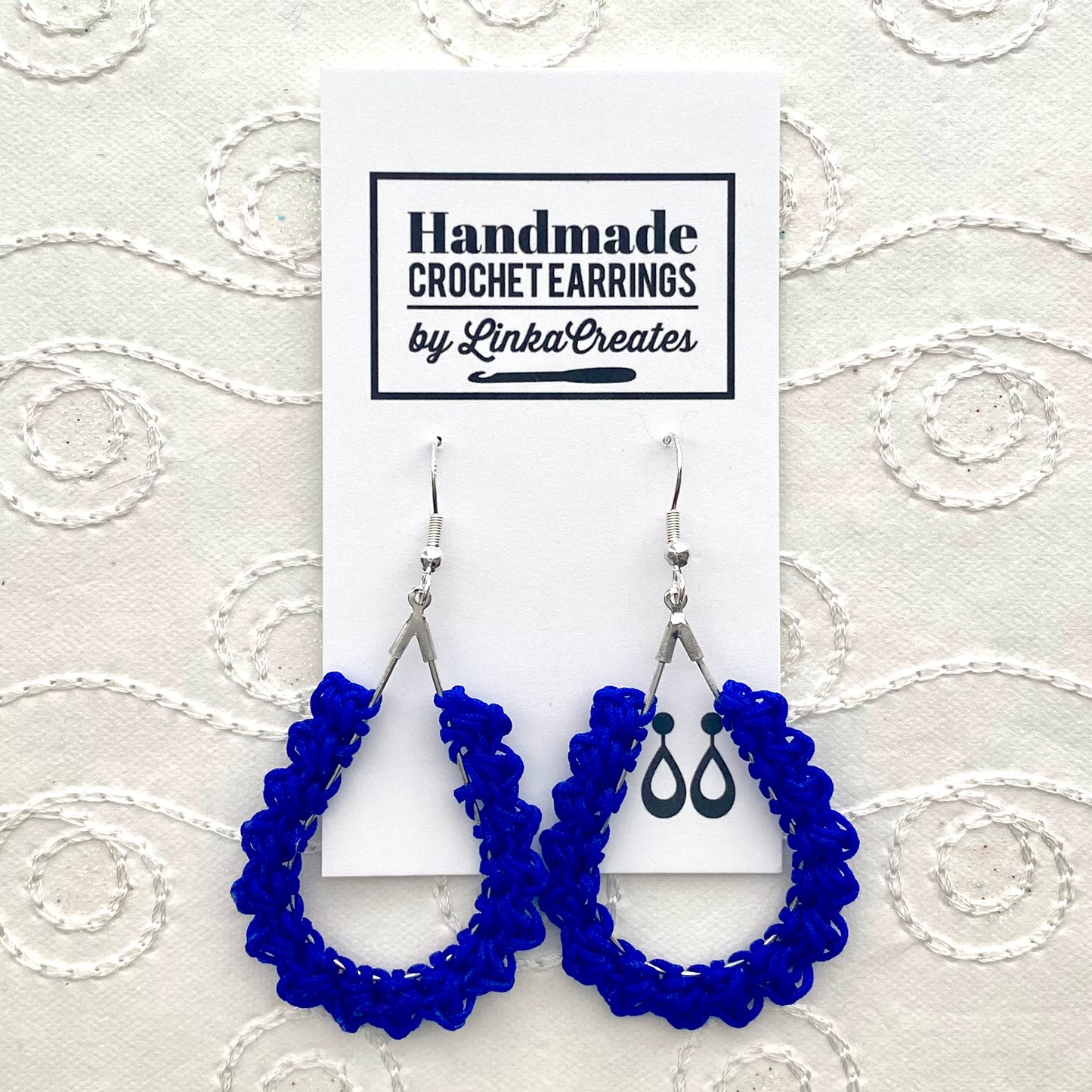 TEAR DROP Crochet Earrings