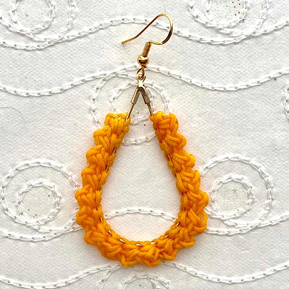 TEAR DROP Crochet Earrings