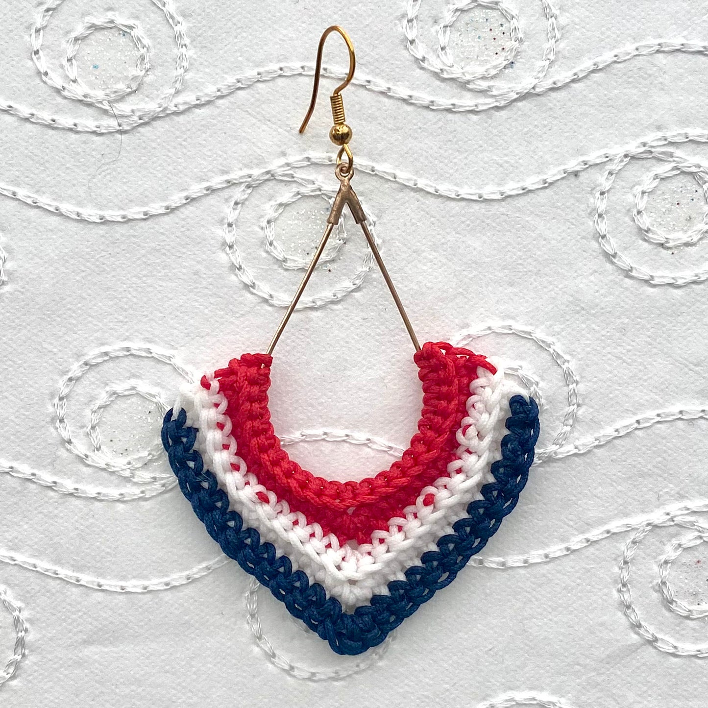 TEAR DROP Crochet Earrings