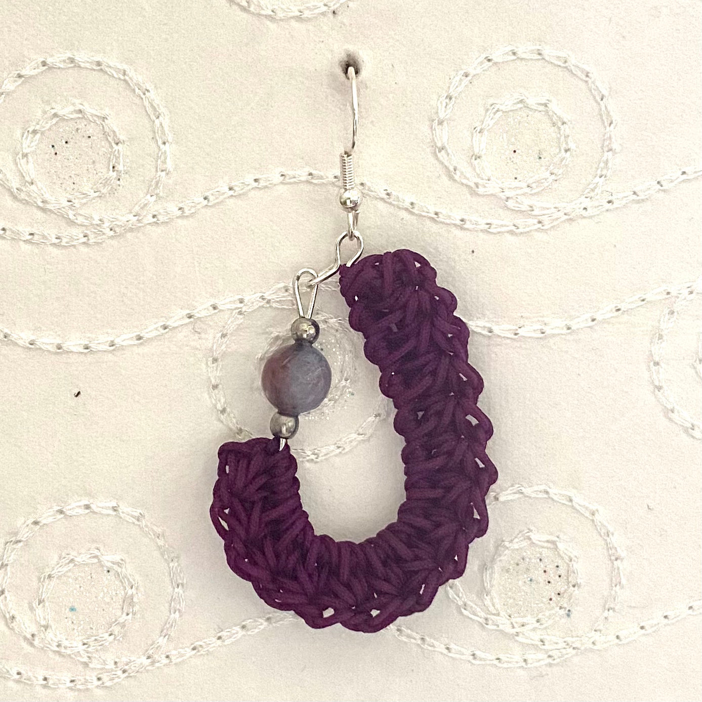 KIDNEY BEAN Crochet Earrings