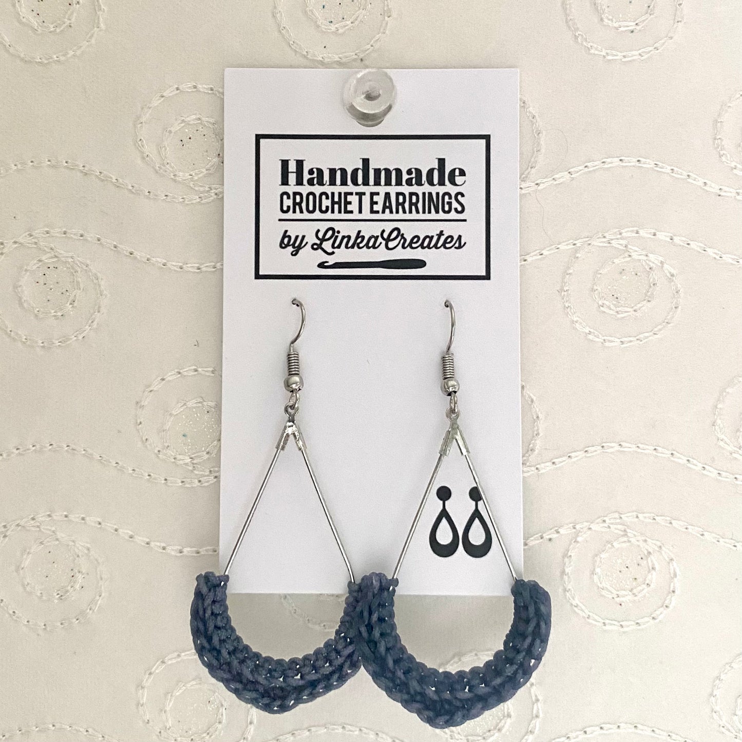 TEAR DROP Crochet Earrings