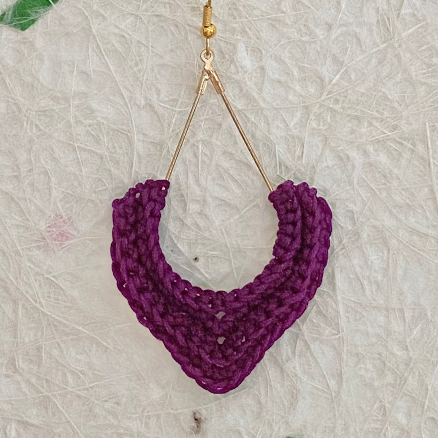 TEAR DROP Crochet Earrings