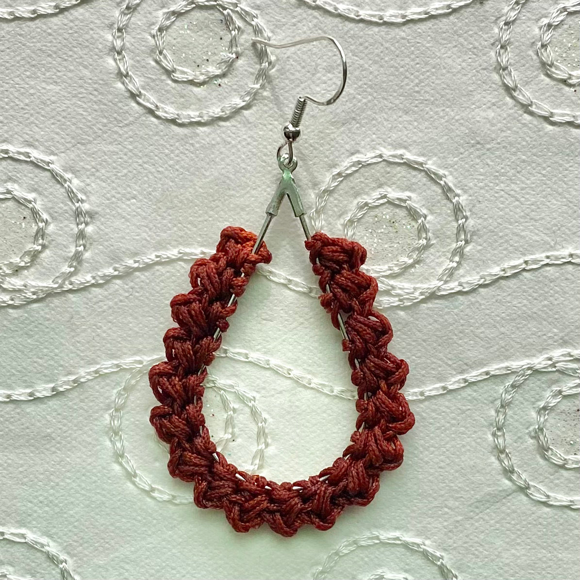 TEAR DROP Crochet Earrings