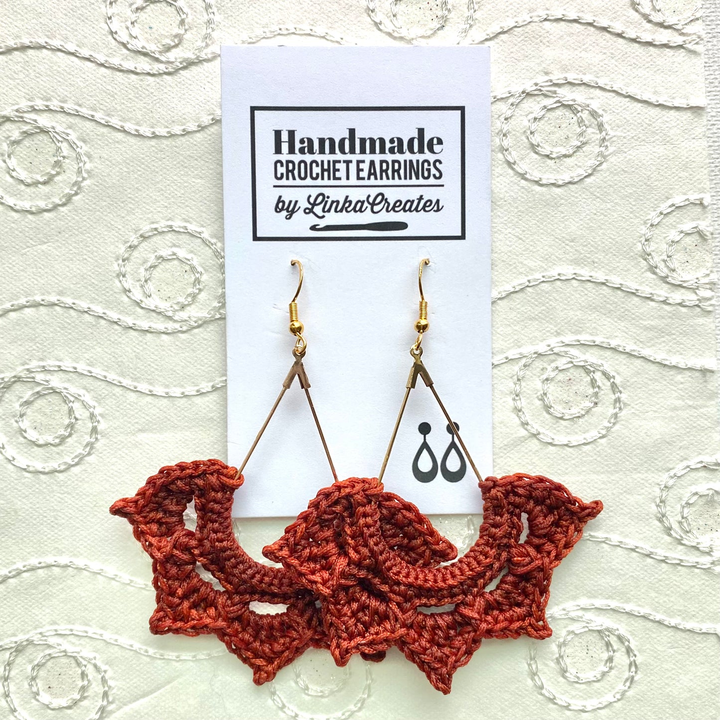 TEAR DROP Crochet Earrings