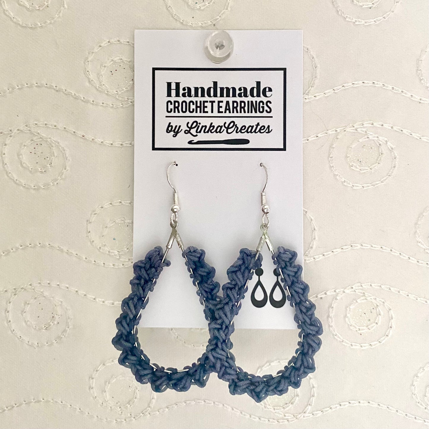 TEAR DROP Crochet Earrings