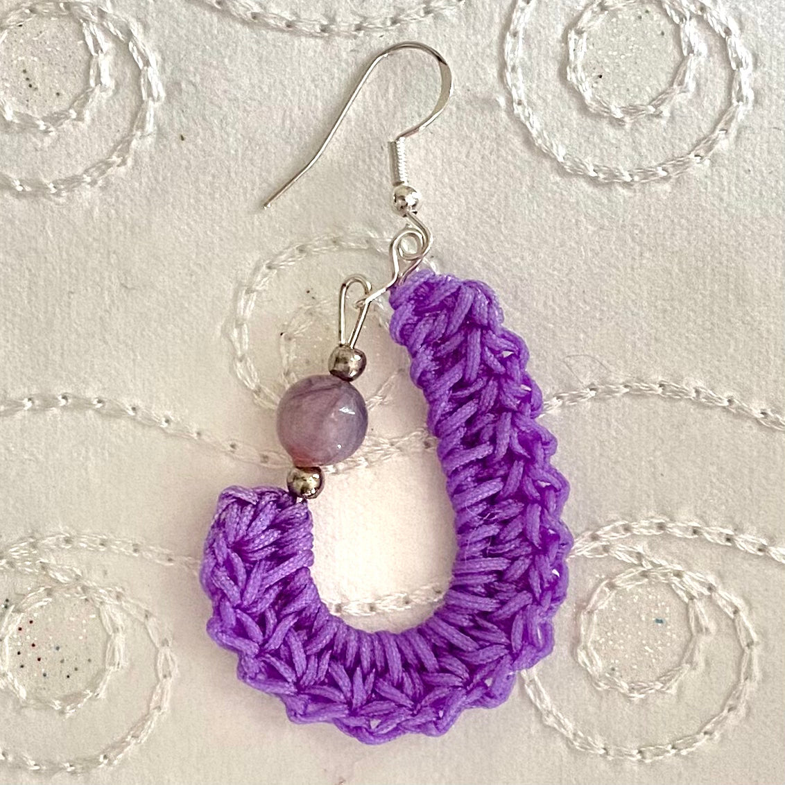 KIDNEY BEAN Crochet Earrings