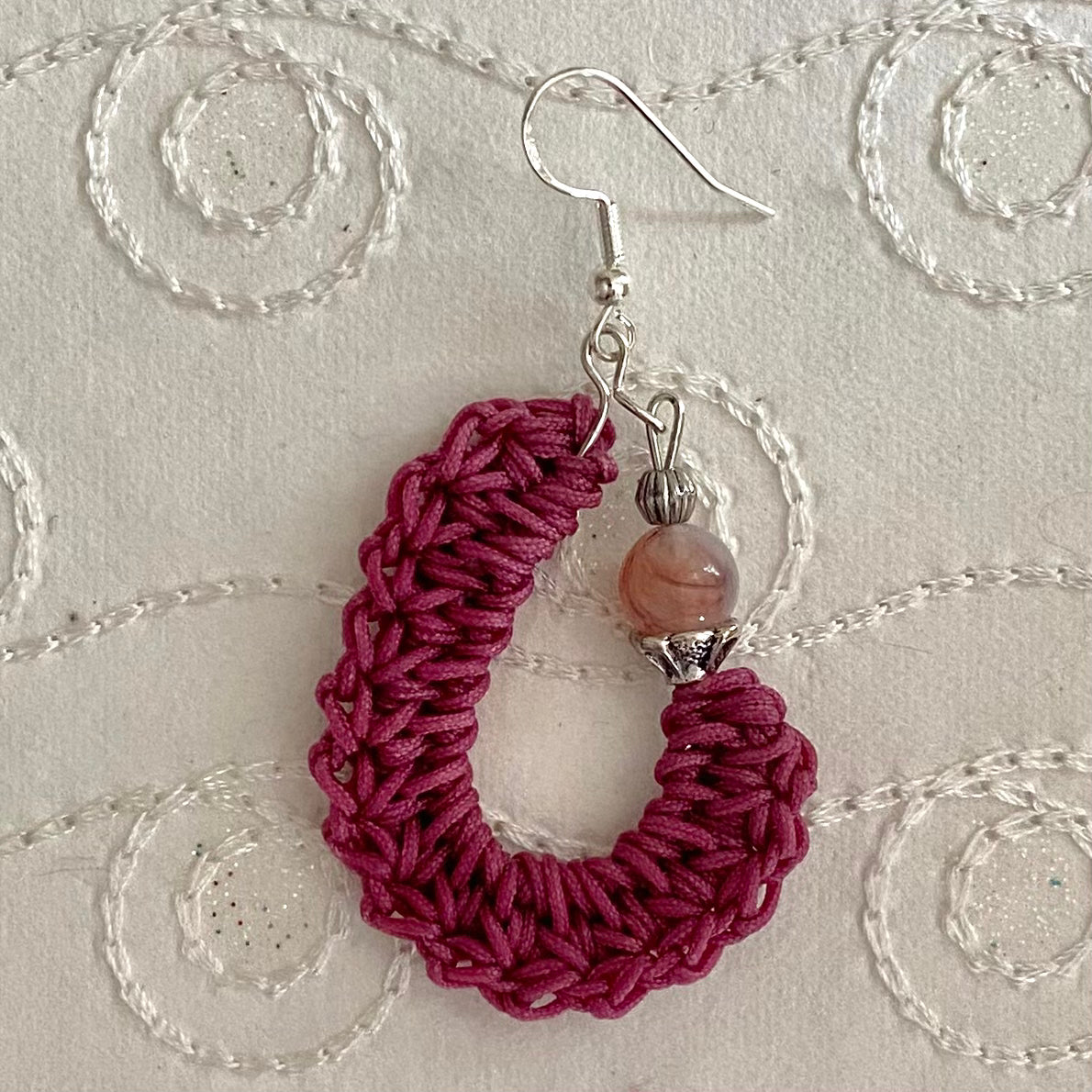 KIDNEY BEAN Crochet Earrings