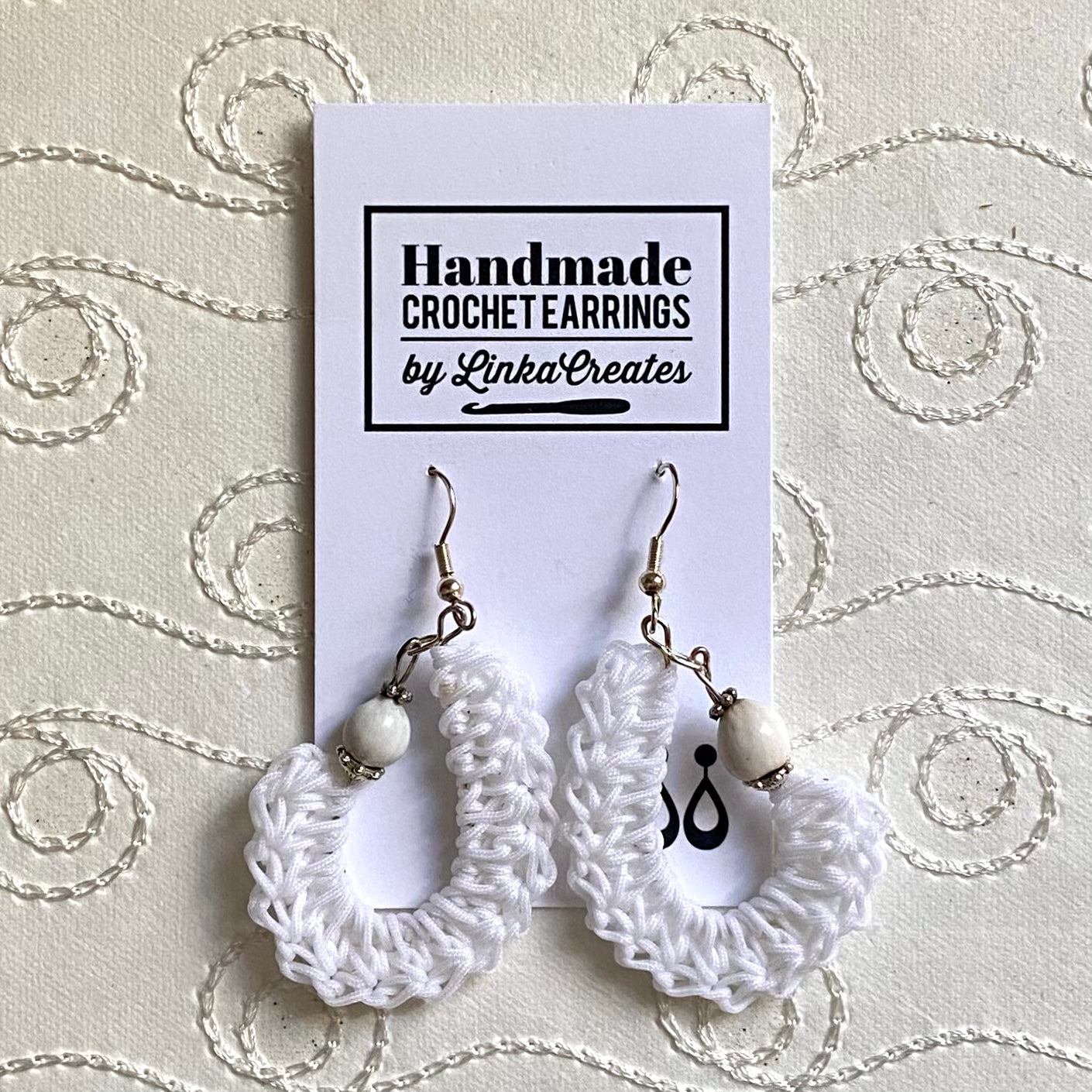 KIDNEY BEAN Crochet Earrings