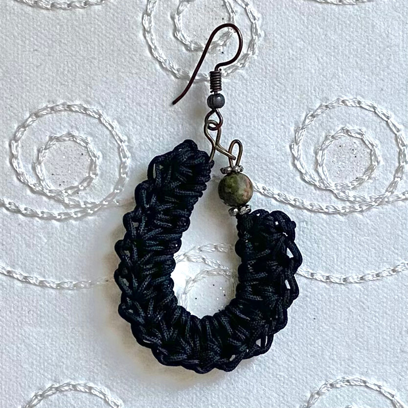 KIDNEY BEAN Crochet Earrings