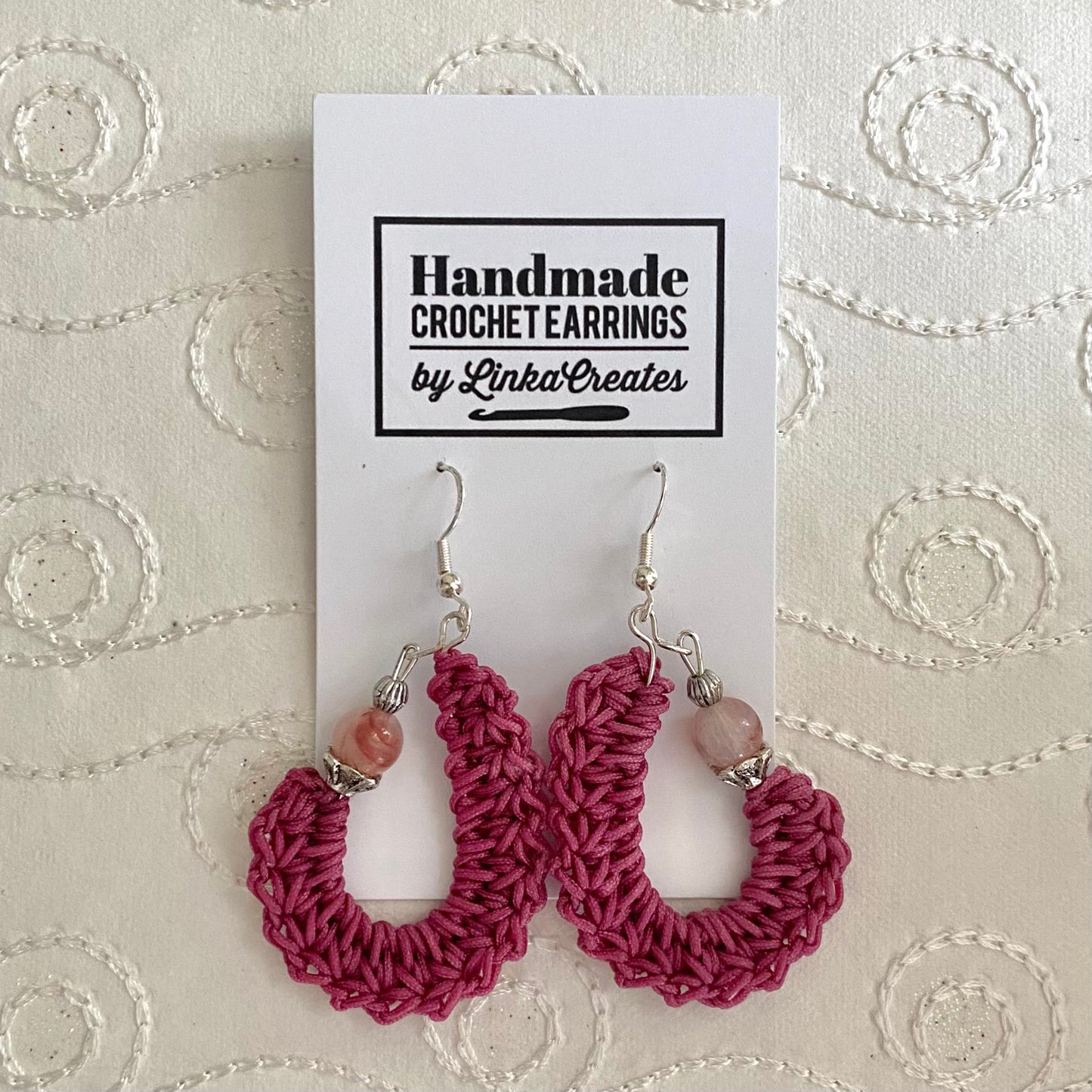 KIDNEY BEAN Crochet Earrings