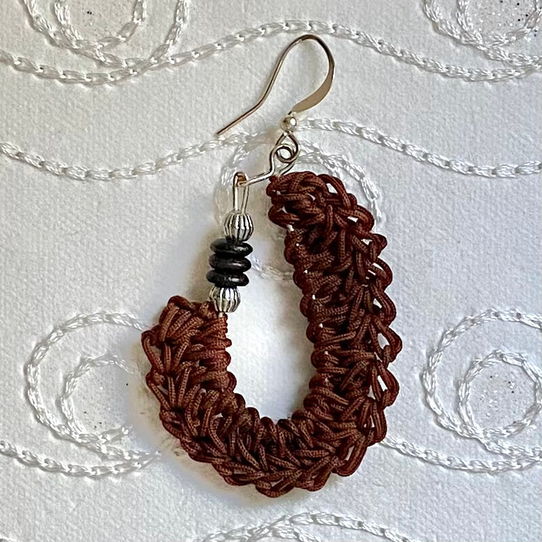 KIDNEY BEAN Crochet Earrings