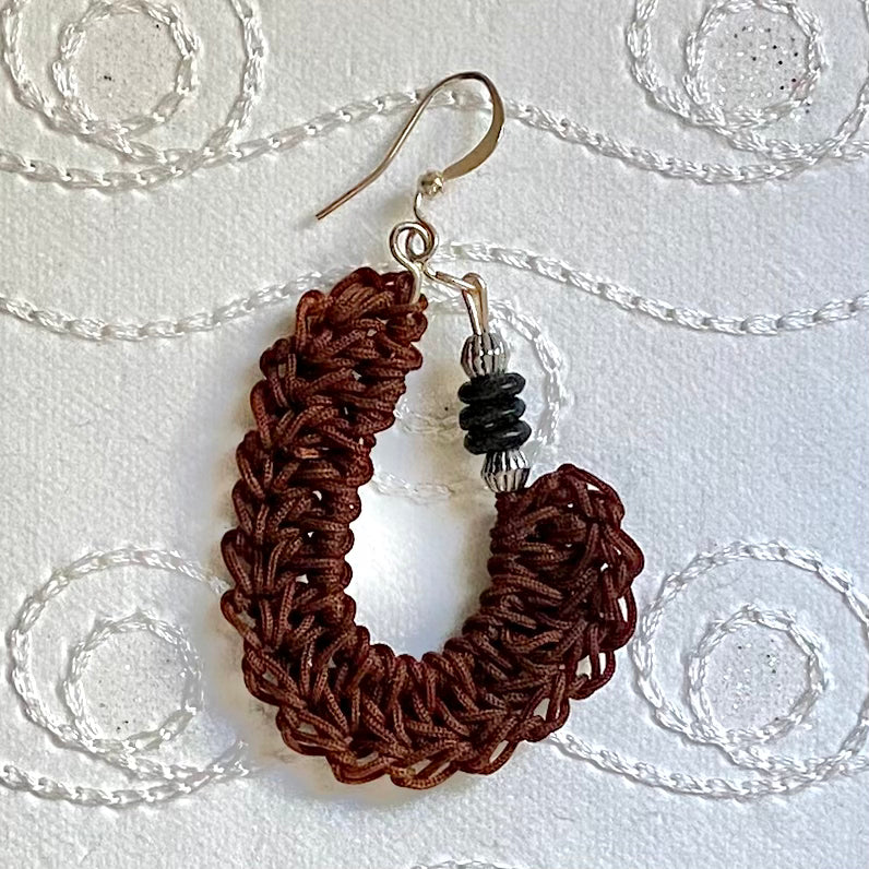 KIDNEY BEAN Crochet Earrings