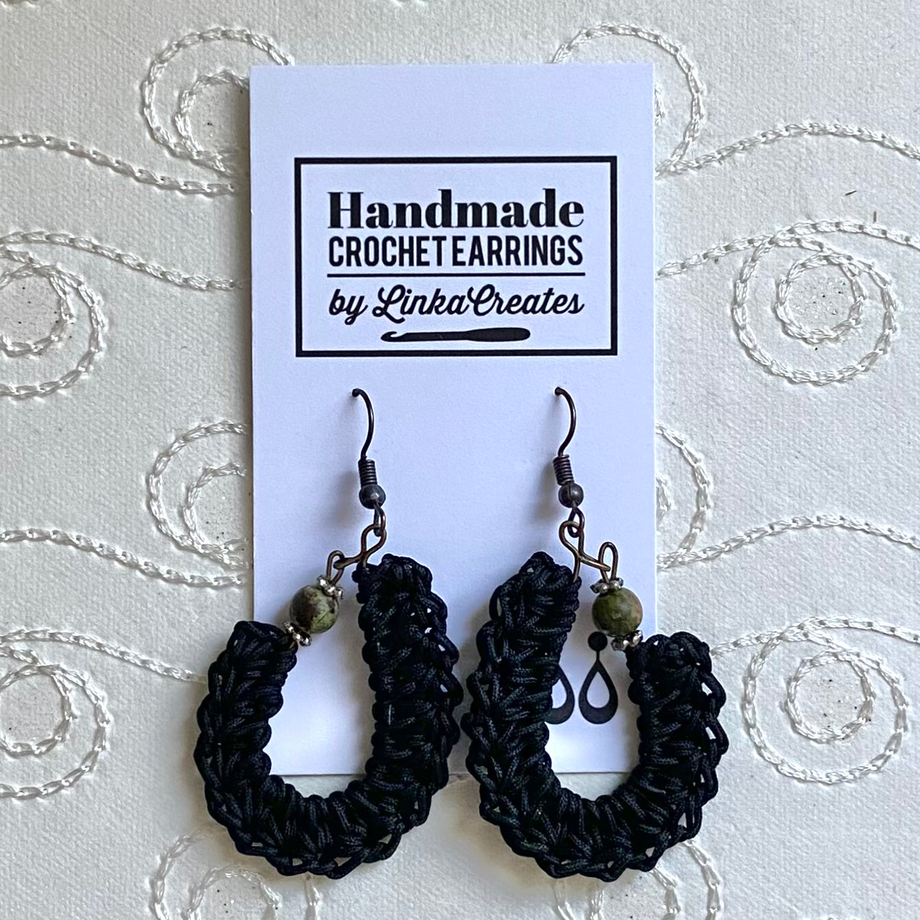 KIDNEY BEAN Crochet Earrings