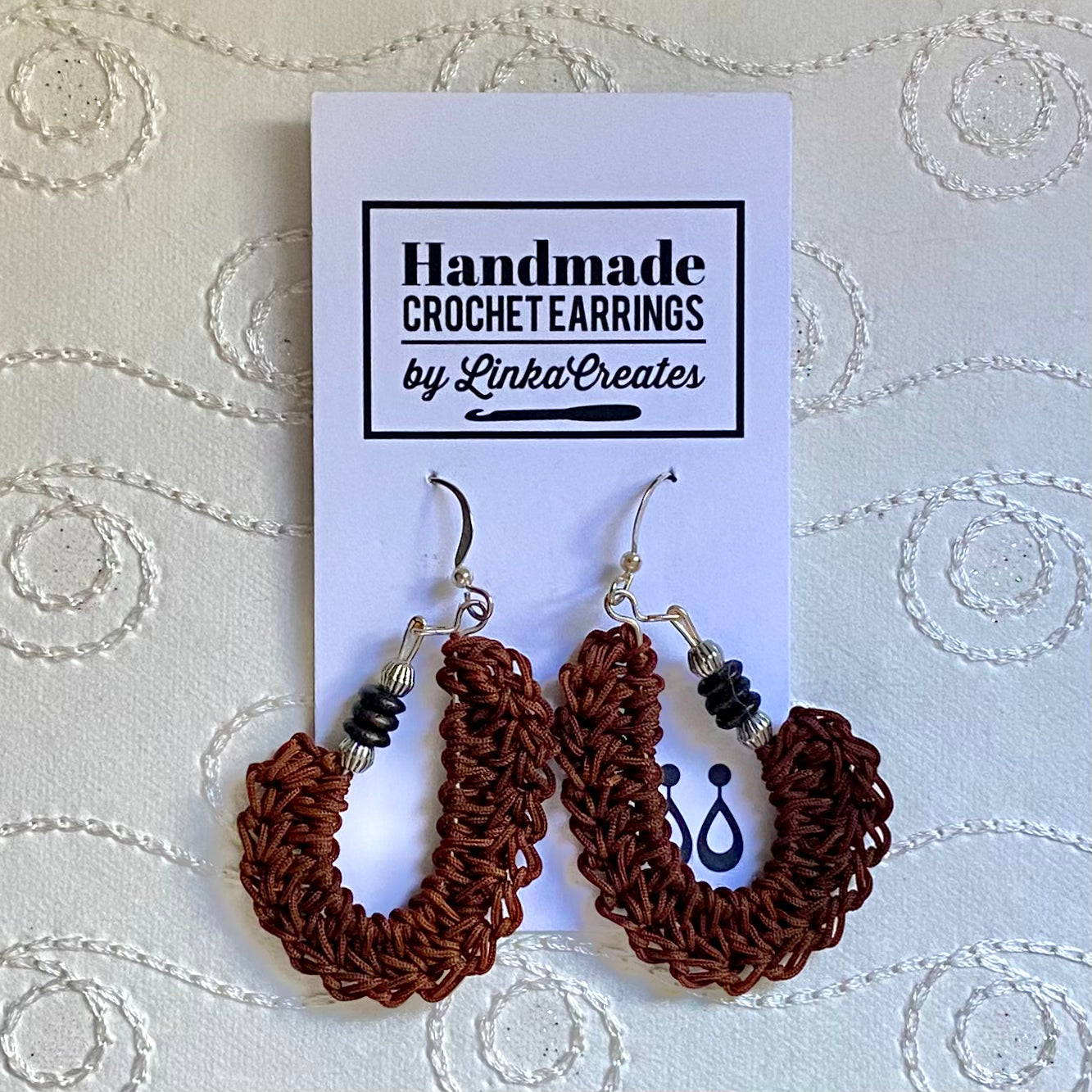 KIDNEY BEAN Crochet Earrings