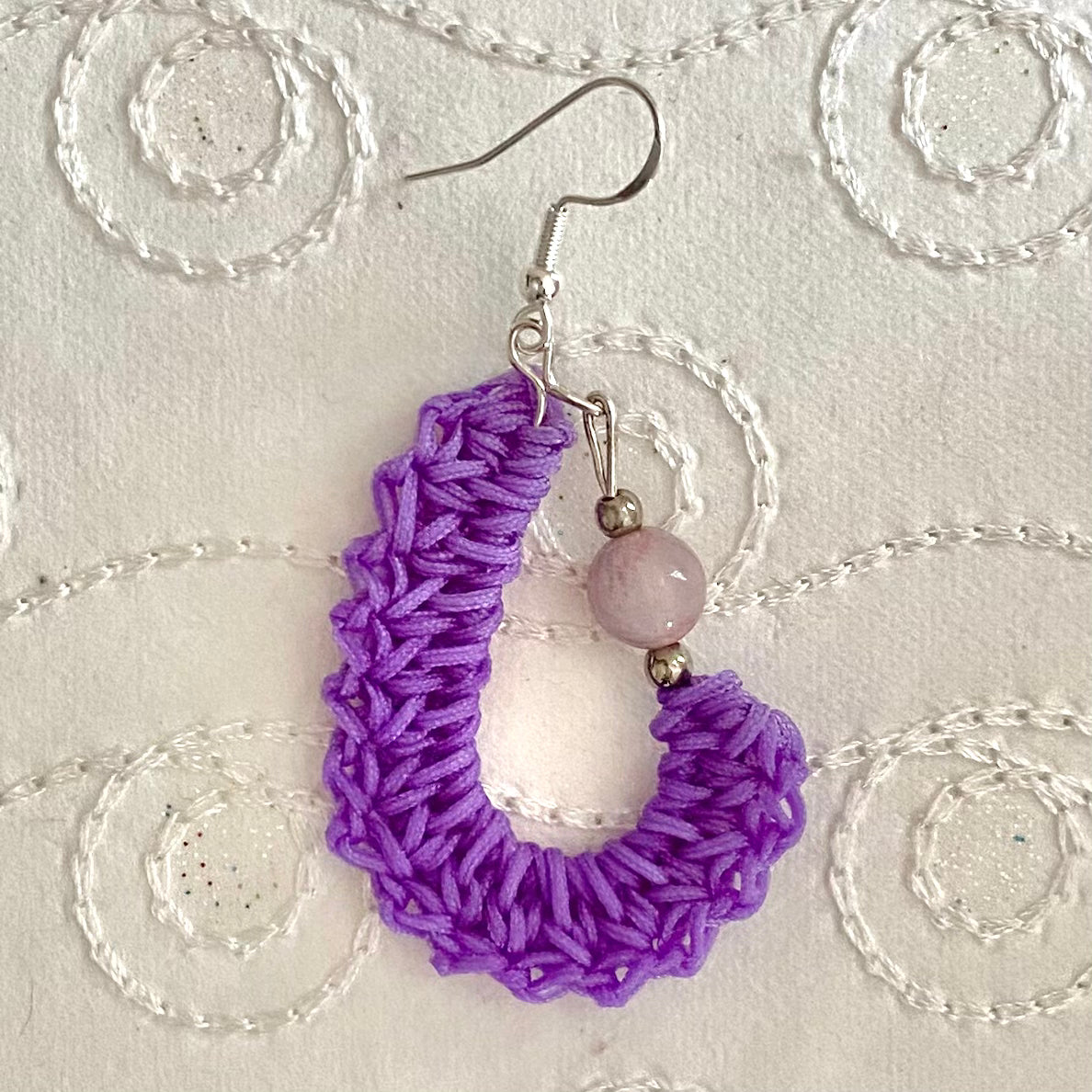 KIDNEY BEAN Crochet Earrings