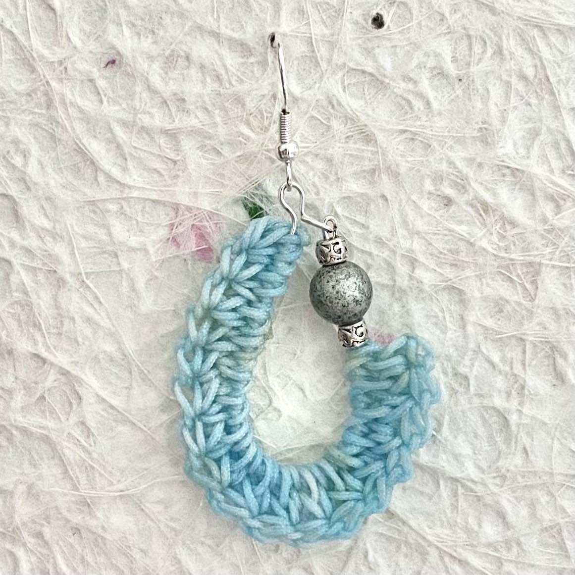 KIDNEY BEAN Crochet Earrings