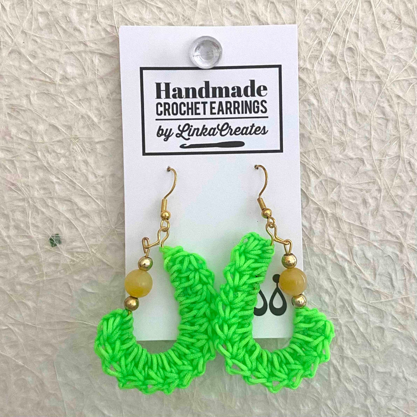 KIDNEY BEAN Crochet Earrings