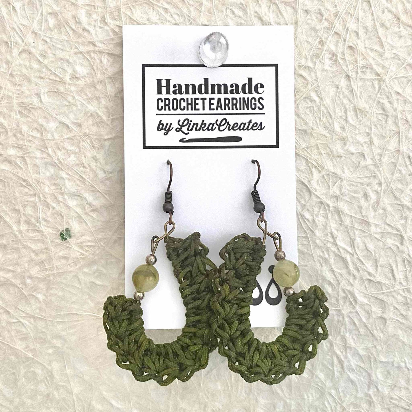 KIDNEY BEAN Crochet Earrings
