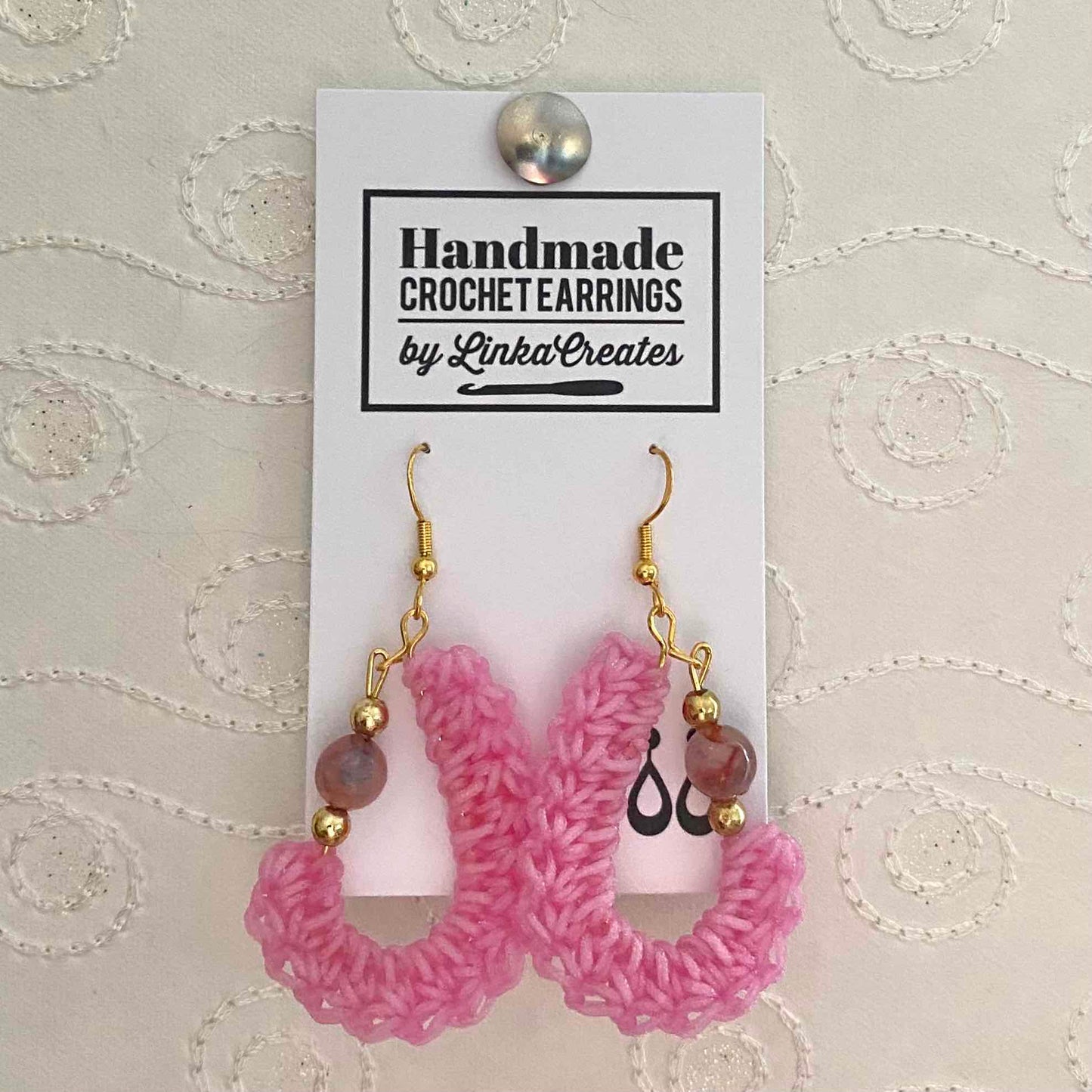 KIDNEY BEAN Crochet Earrings