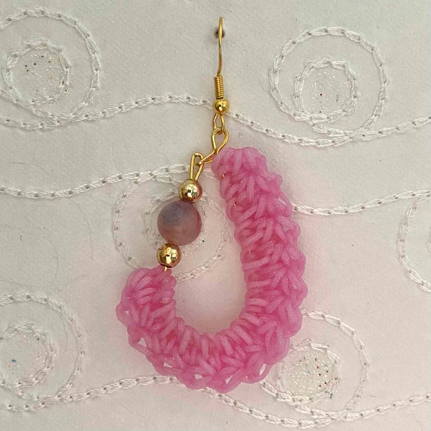 KIDNEY BEAN Crochet Earrings
