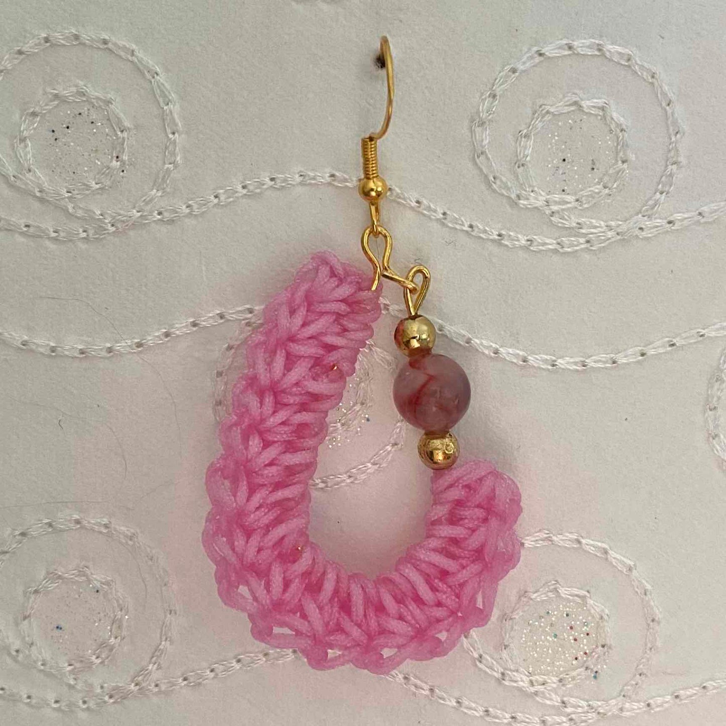 KIDNEY BEAN Crochet Earrings