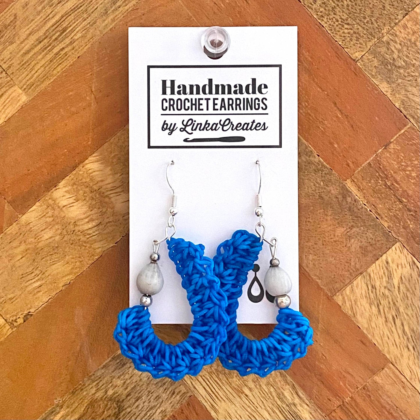 KIDNEY BEAN Crochet Earrings