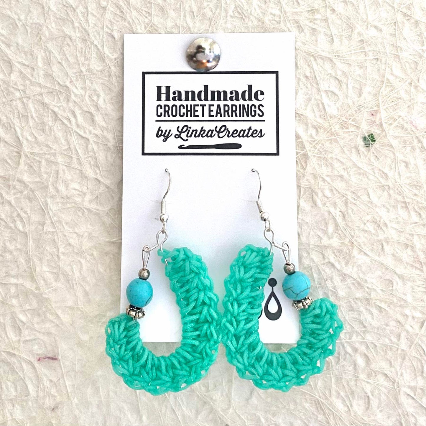 KIDNEY BEAN Crochet Earrings