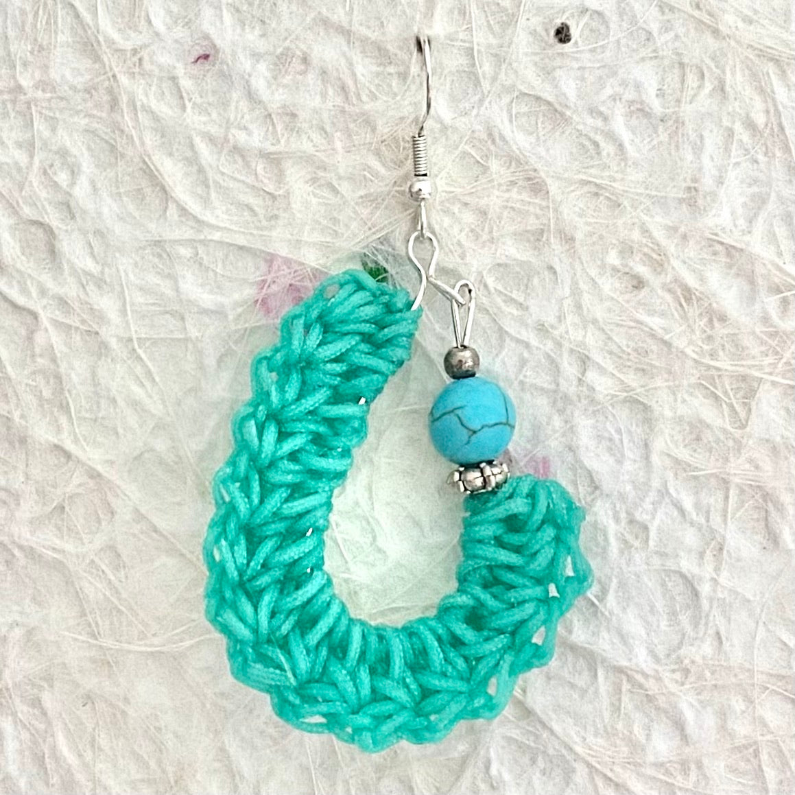 KIDNEY BEAN Crochet Earrings