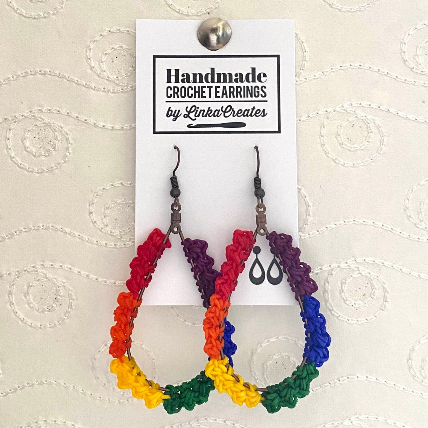 TEAR DROP Crochet Earrings