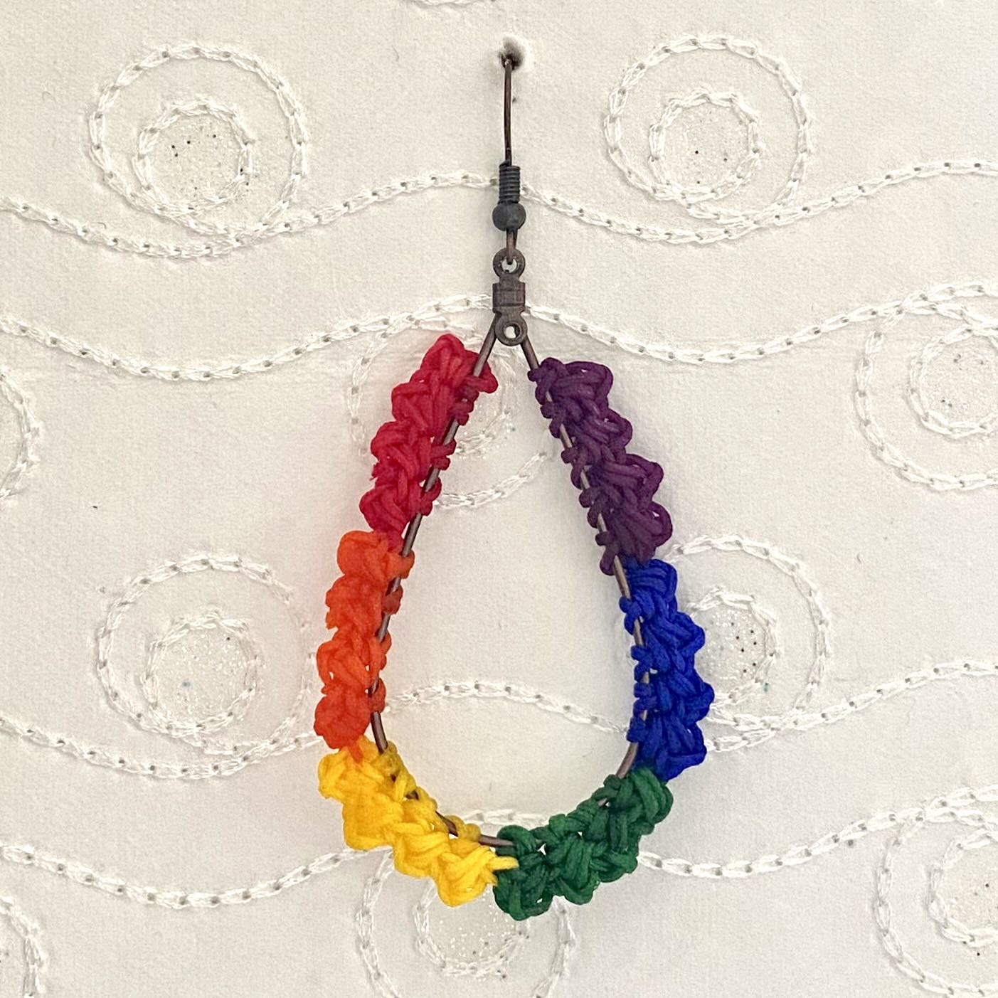 TEAR DROP Crochet Earrings