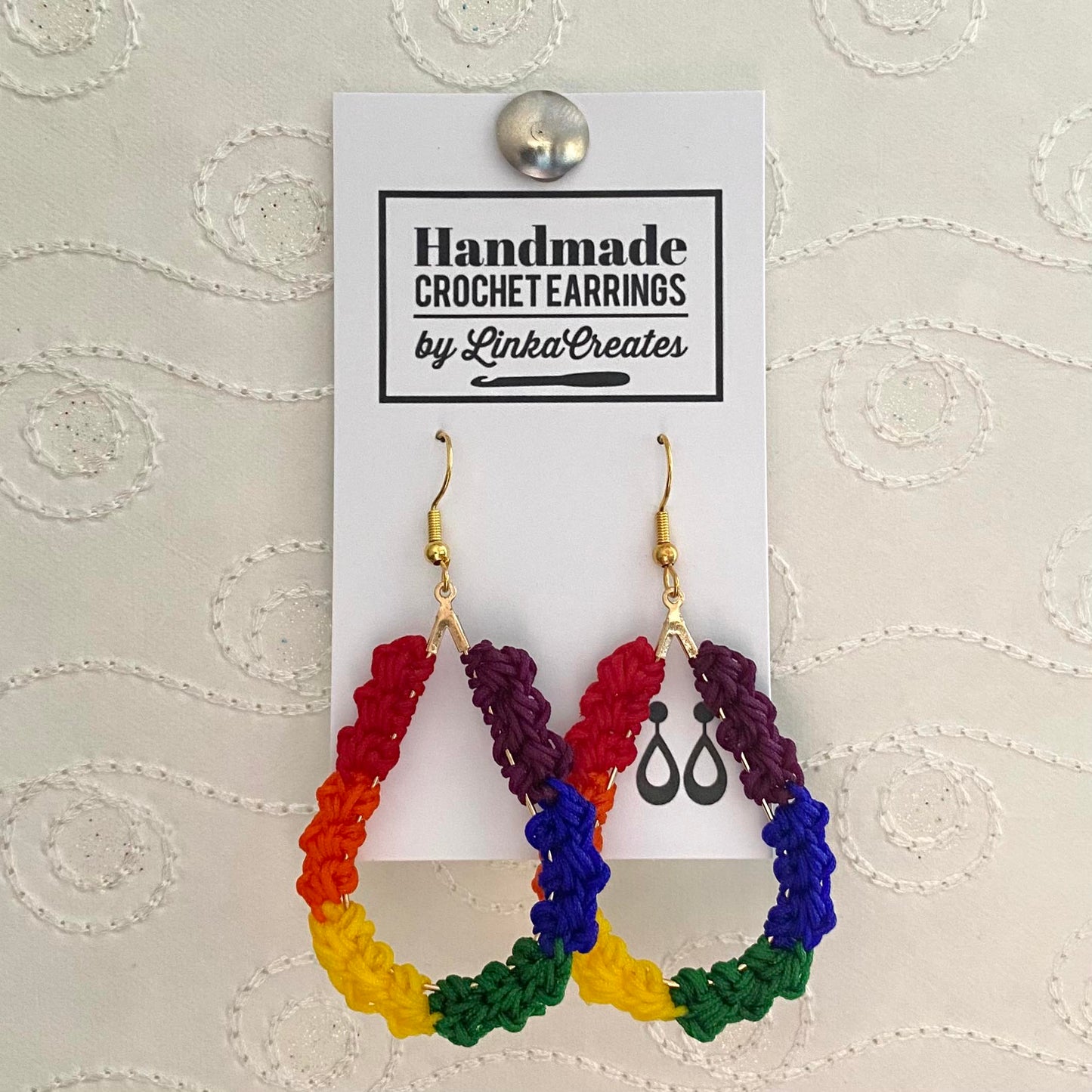 TEAR DROP Crochet Earrings
