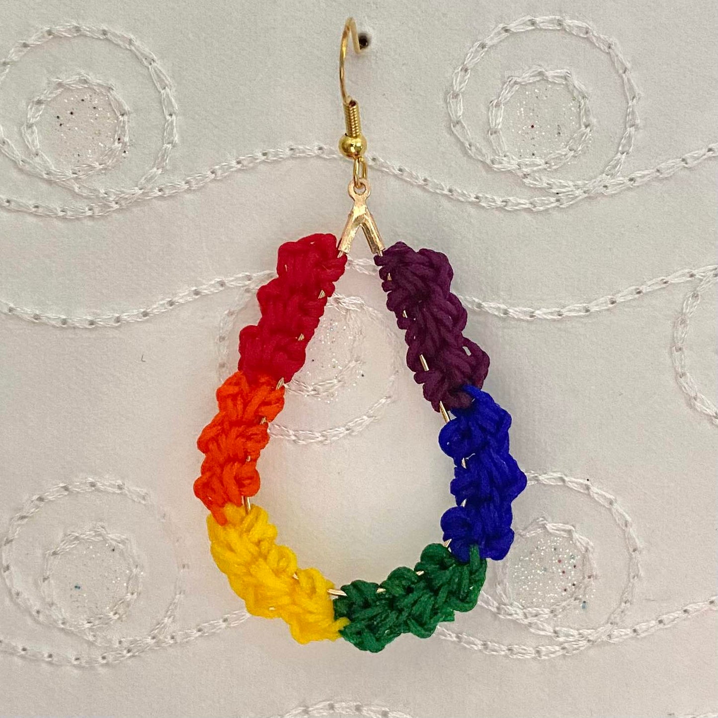 TEAR DROP Crochet Earrings