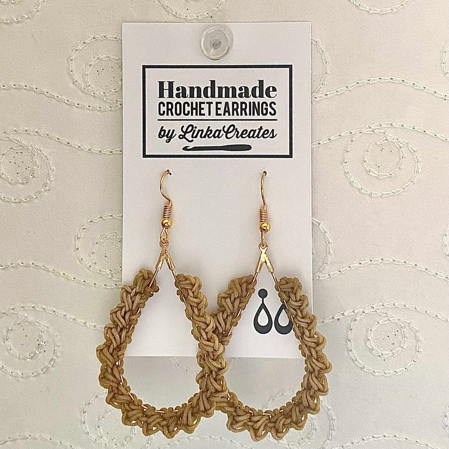 TEAR DROP Crochet Earrings