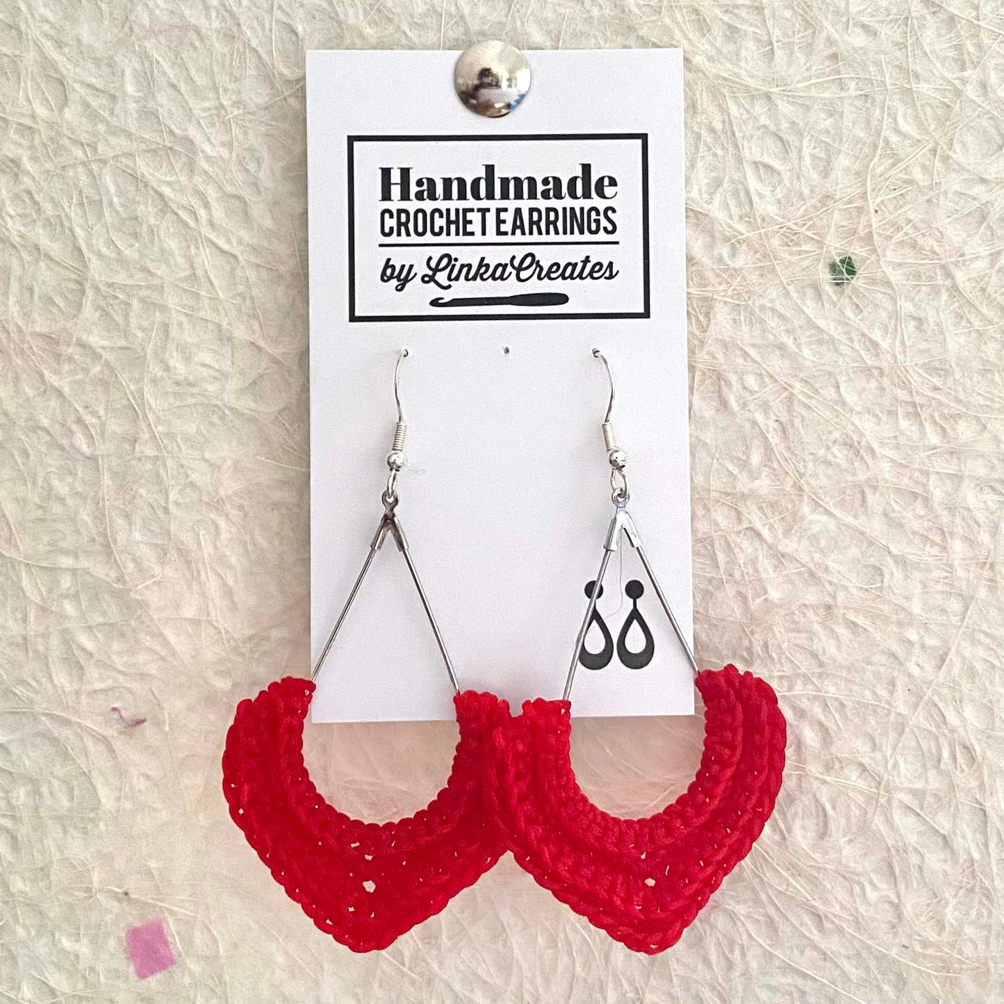 TEAR DROP Crochet Earrings