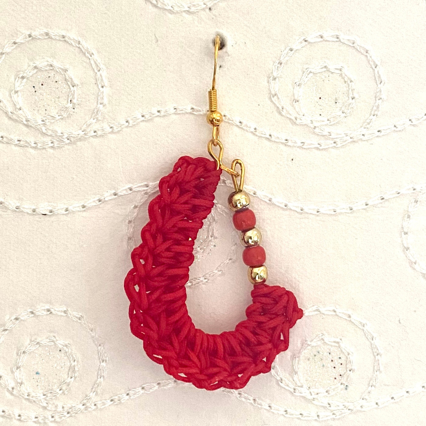 KIDNEY BEAN Crochet Earrings