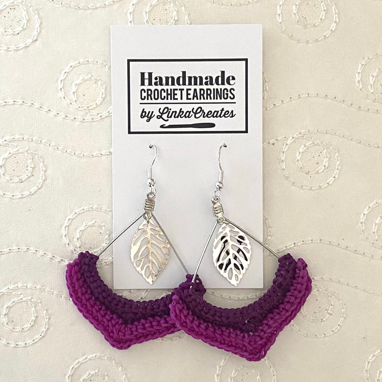 TWO-TONE Handmade Crochet Earrings