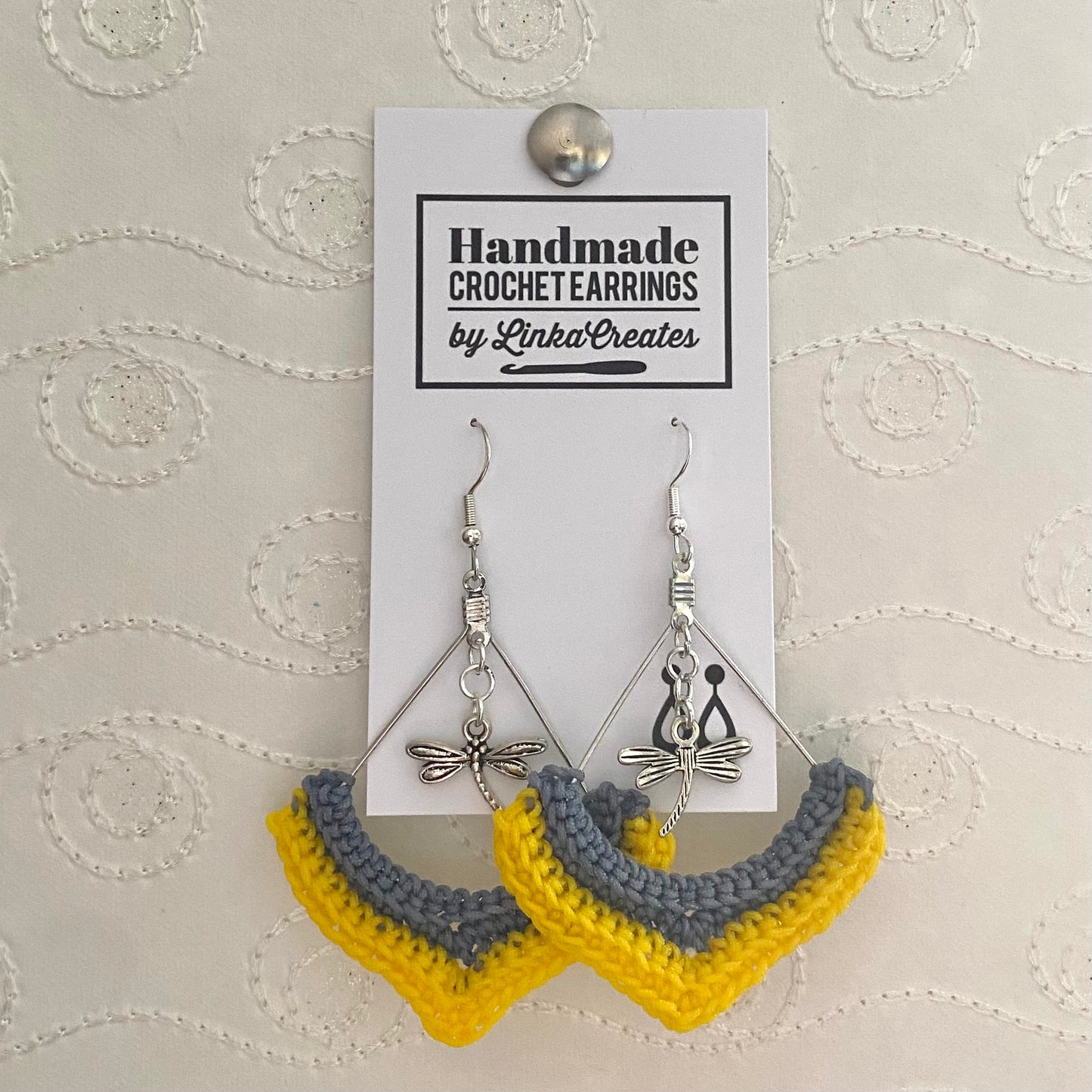 TWO-TONE Handmade Crochet Earrings