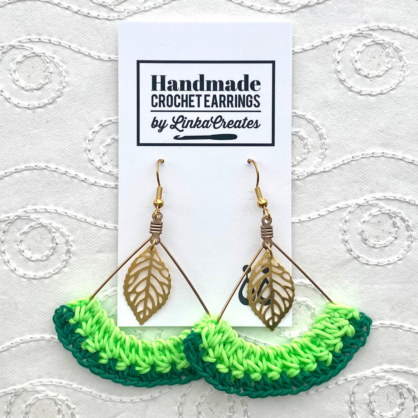 TWO-TONE Handmade Crochet Earrings