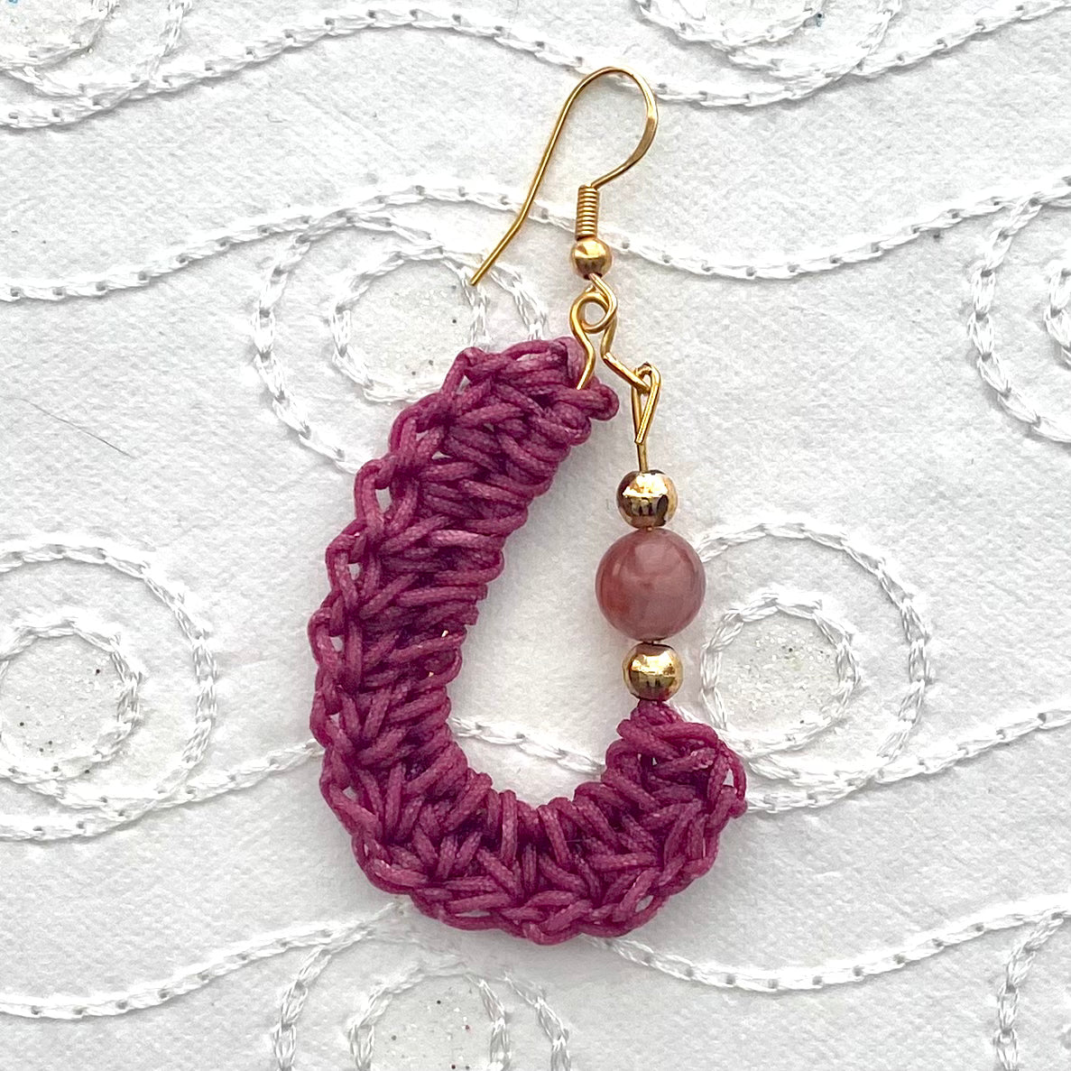 KIDNEY BEAN Crochet Earrings