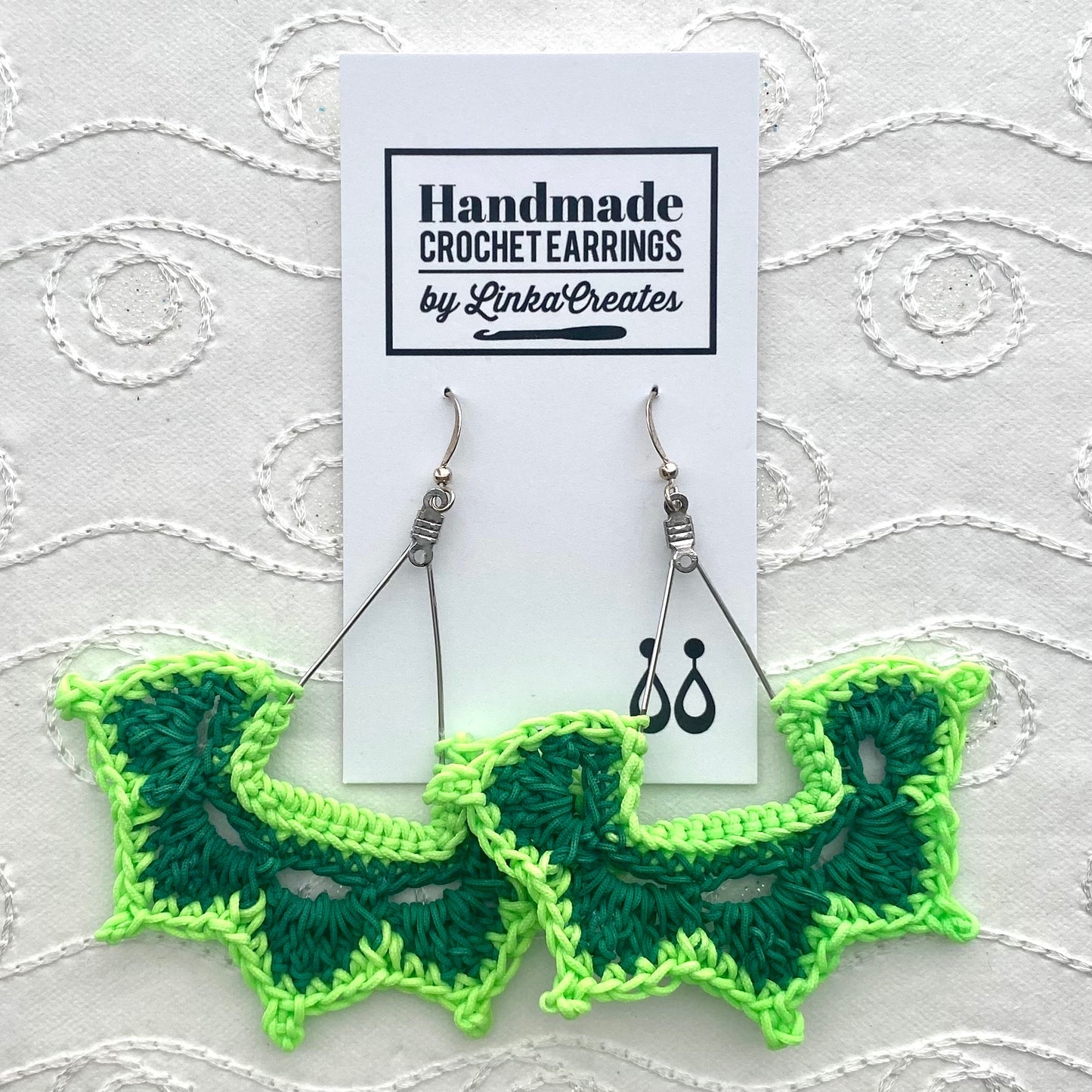 TWO-TONE Handmade Crochet Earrings