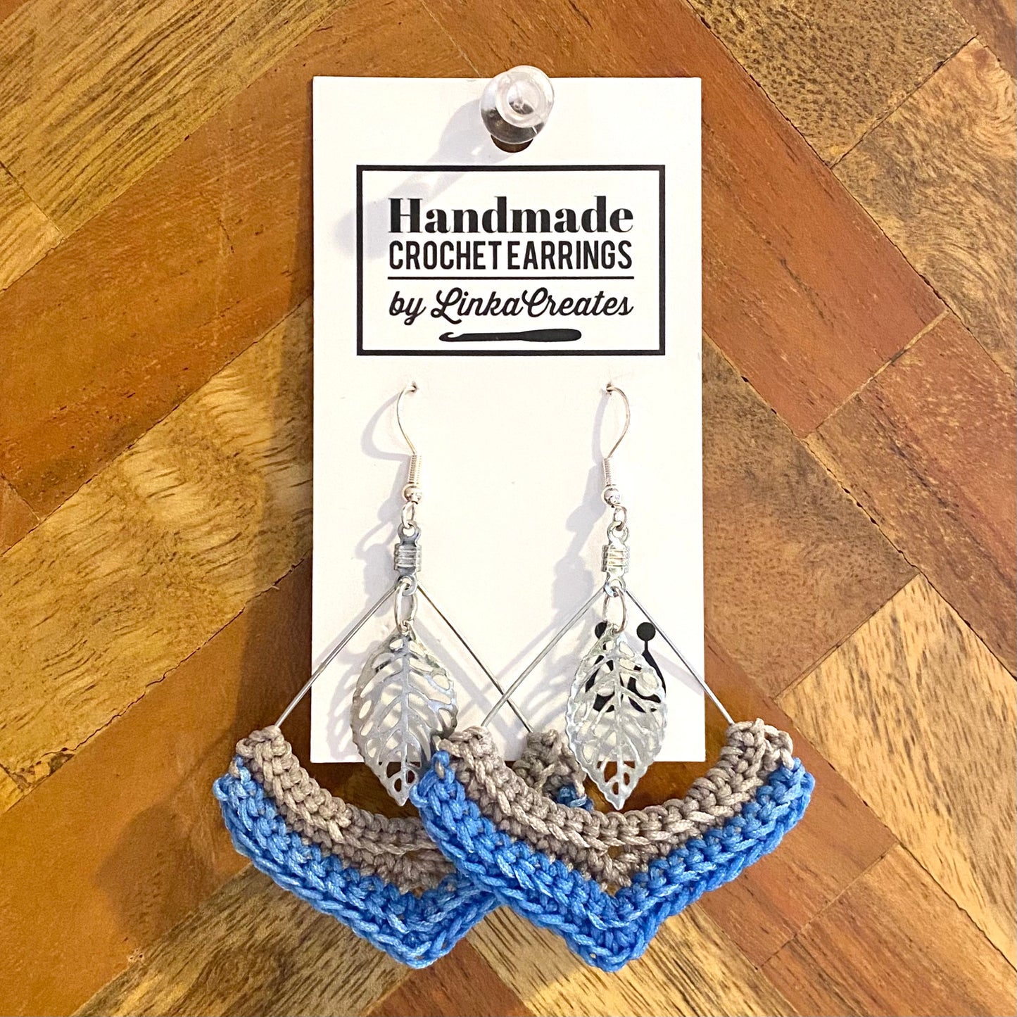 TWO-TONE Handmade Crochet Earrings