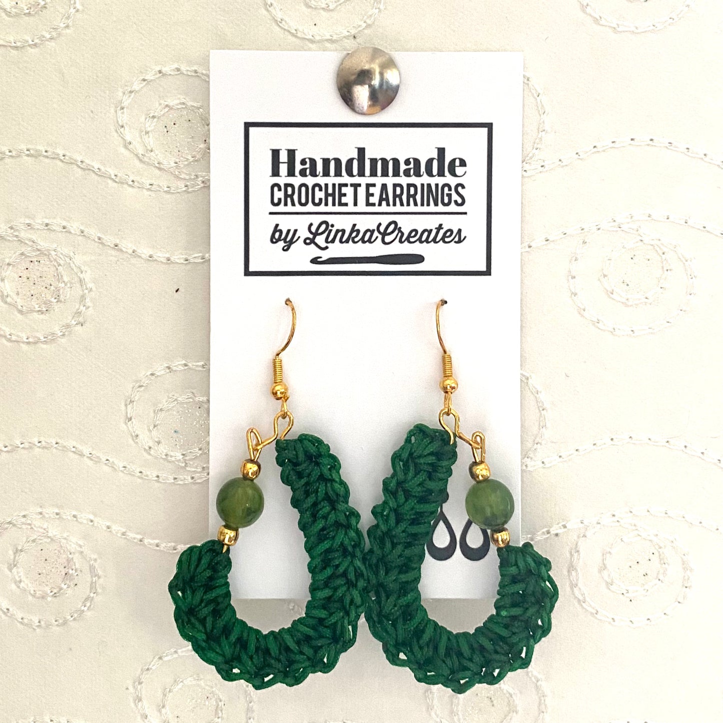 KIDNEY BEAN Crochet Earrings