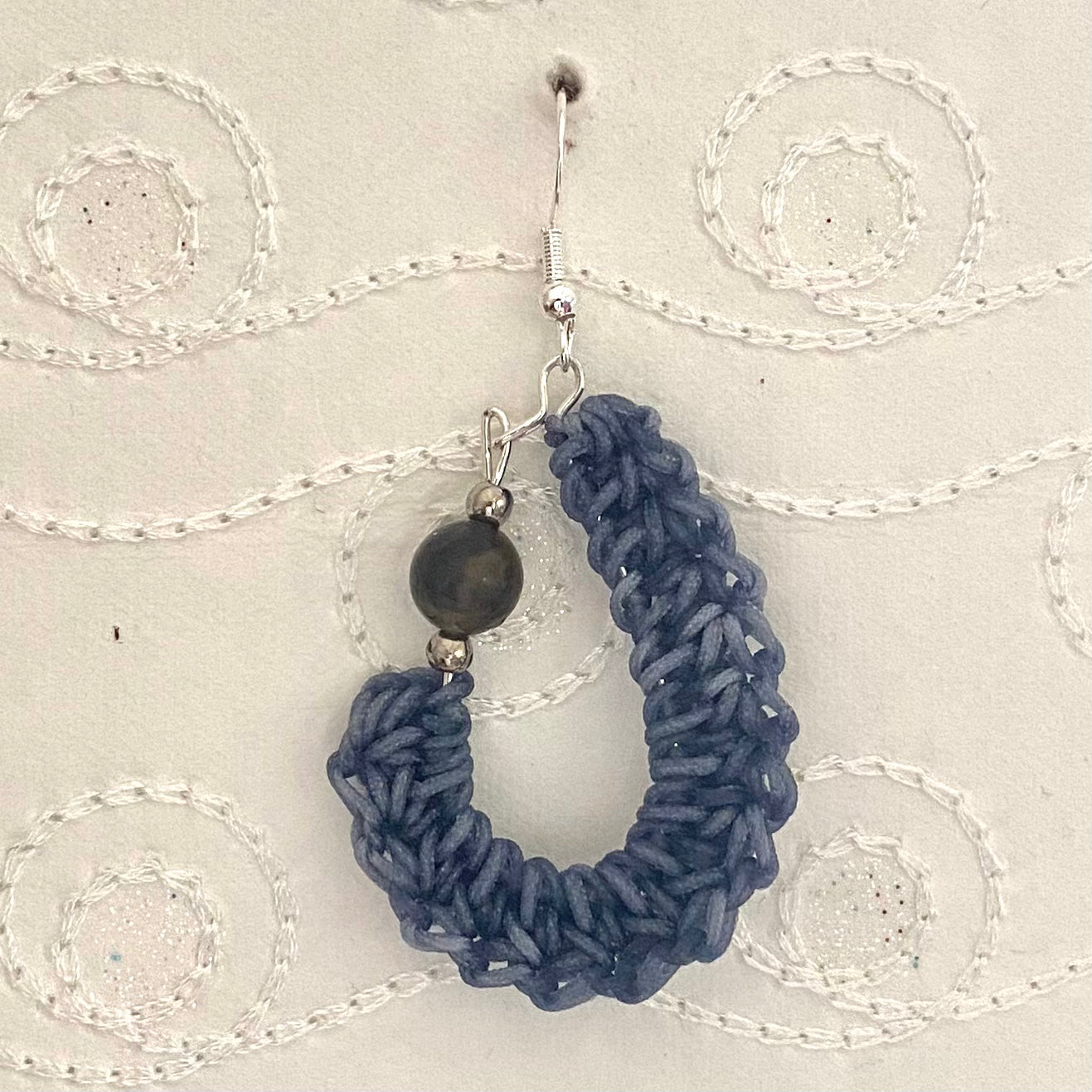 KIDNEY BEAN Crochet Earrings