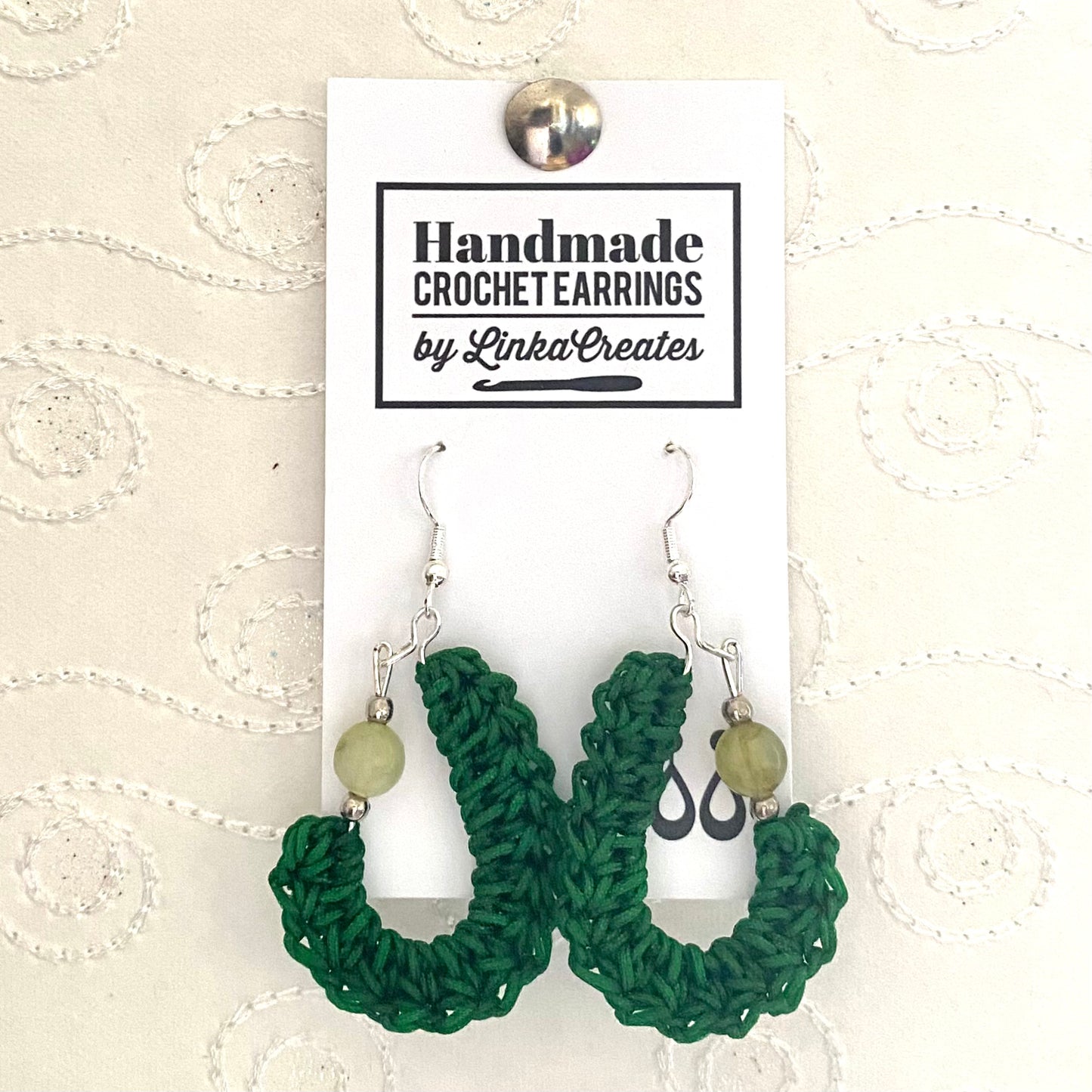 KIDNEY BEAN Crochet Earrings