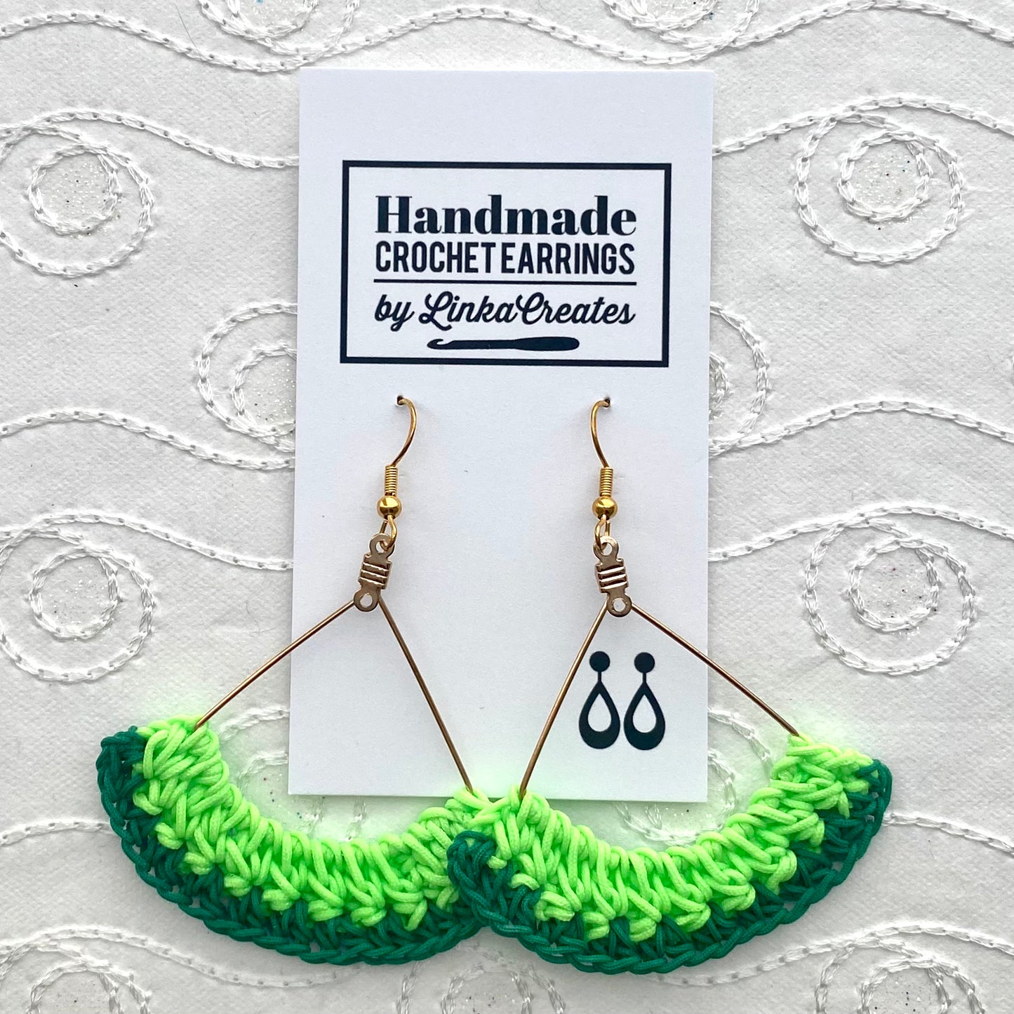 TWO-TONE Handmade Crochet Earrings